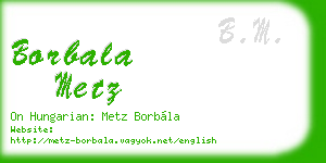 borbala metz business card