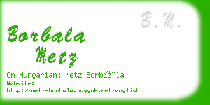 borbala metz business card